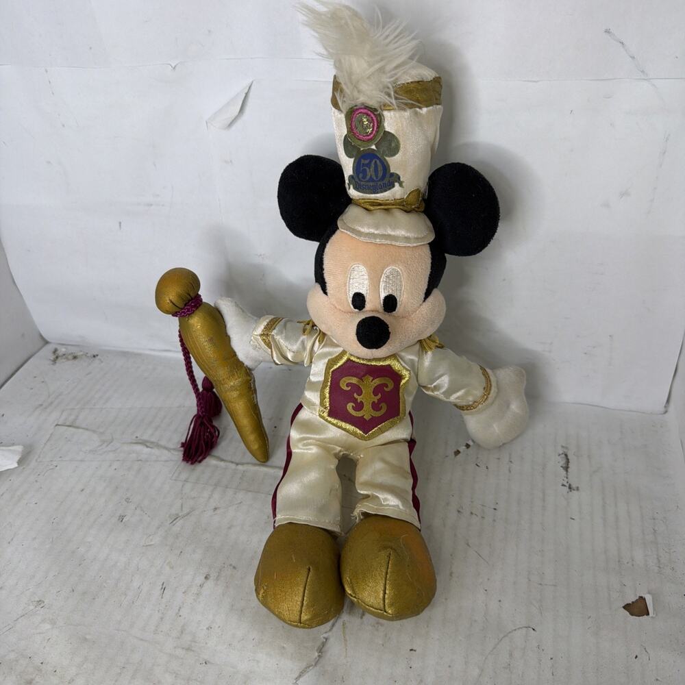 Vintage 2005 Disneyland Resort 50th Anniversary - Band Leader MICKEY Mouse Plush